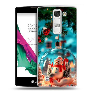 Силиконовый чехол на LG G4c с принтом Новый год