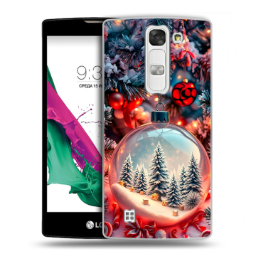 Силиконовый чехол на LG G4c с принтом Новый год