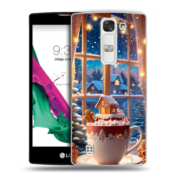 Силиконовый чехол на LG G4c с принтом Новый год