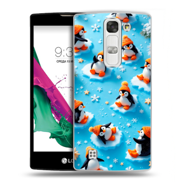 Силиконовый чехол на LG G4c с принтом Новый год