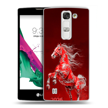 Силиконовый чехол на LG G4c с принтом Новый год