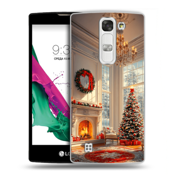 Силиконовый чехол на LG G4c с принтом Новый год