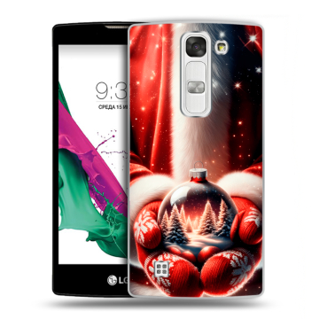 Силиконовый чехол на LG G4c с принтом Новый год