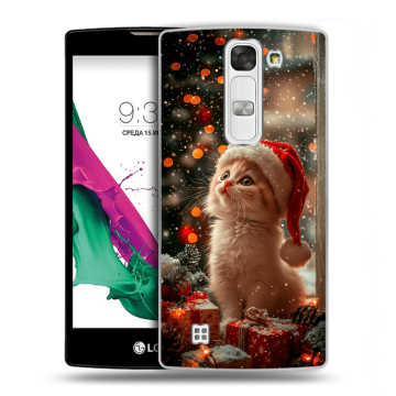 Силиконовый чехол на LG G4c с принтом Новый год