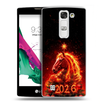 Силиконовый чехол на LG G4c с принтом Новый год