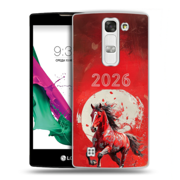 Силиконовый чехол на LG G4c с принтом Новый год