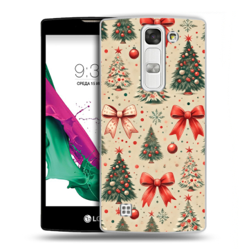 Силиконовый чехол на LG G4c с принтом Новый год