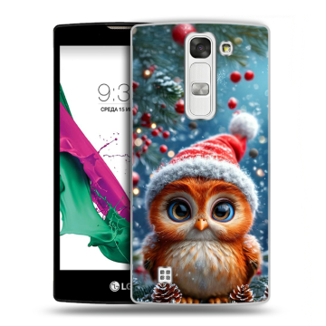 Силиконовый чехол на LG G4c с принтом Новый год Силиконовый чехол на LG G4c с принтом Новый год