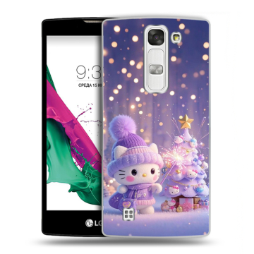 Силиконовый чехол на LG G4c с принтом Новый год Силиконовый чехол на LG G4c с принтом Новый год