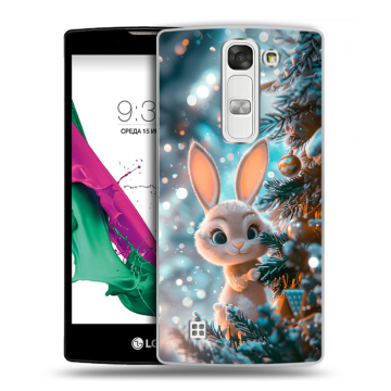 Силиконовый чехол на LG G4c с принтом Новый год Силиконовый чехол на LG G4c с принтом Новый год