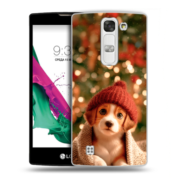 Силиконовый чехол на LG G4c с принтом Новый год Силиконовый чехол на LG G4c с принтом Новый год