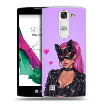 Силиконовый чехол на LG G4c с принтом женский Силиконовый чехол на LG G4c с принтом женский