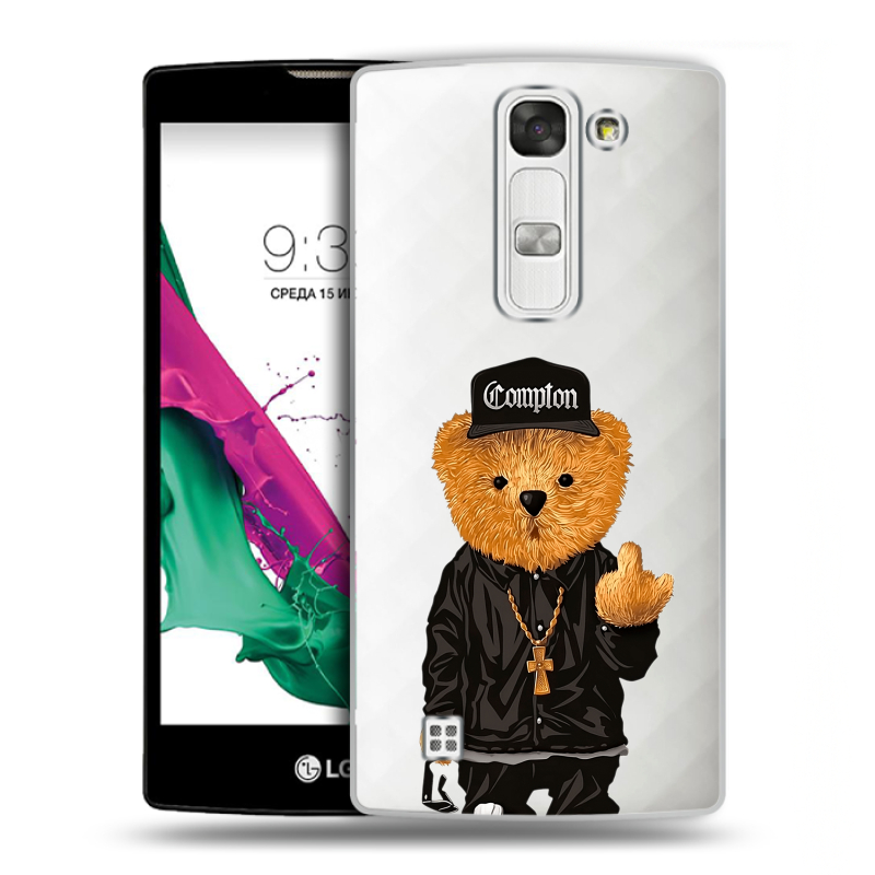 Силиконовый чехол на LG G4c с принтом Плюшевый медведь Силиконовый чехол на LG G4c с принтом Плюшевый медведь