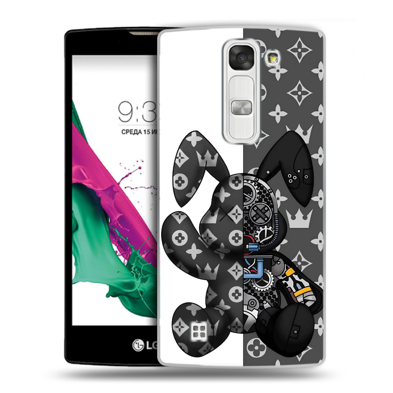 Силиконовый чехол на LG G4c с принтом Луи робот Силиконовый чехол на LG G4c с принтом Луи робот
