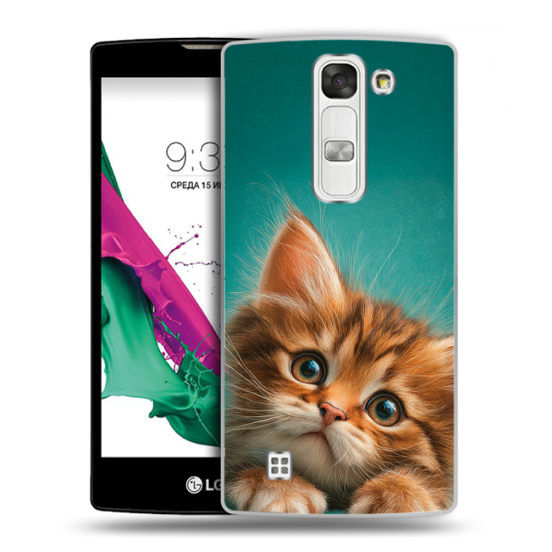 Силиконовый чехол на LG G4c с принтом котенок Силиконовый чехол на LG G4c с принтом котенок