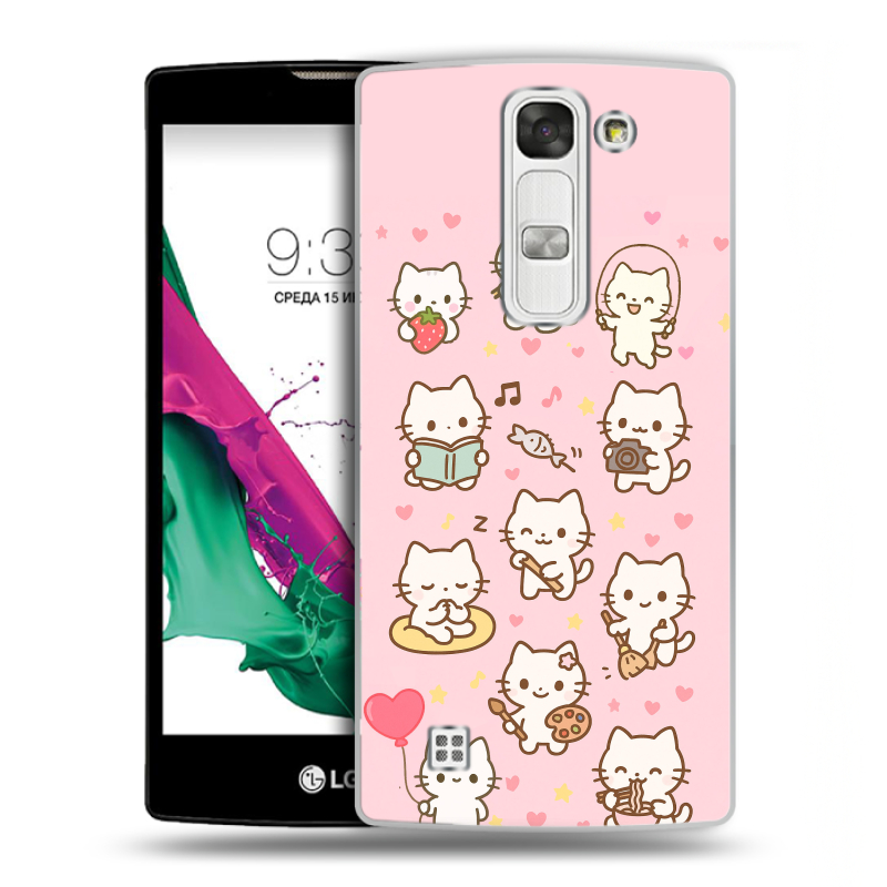 Силиконовый чехол на LG G4c с принтом Hello Kitty Хелоу Кити Силиконовый чехол на LG G4c с принтом Hello Kitty Хелоу Кити