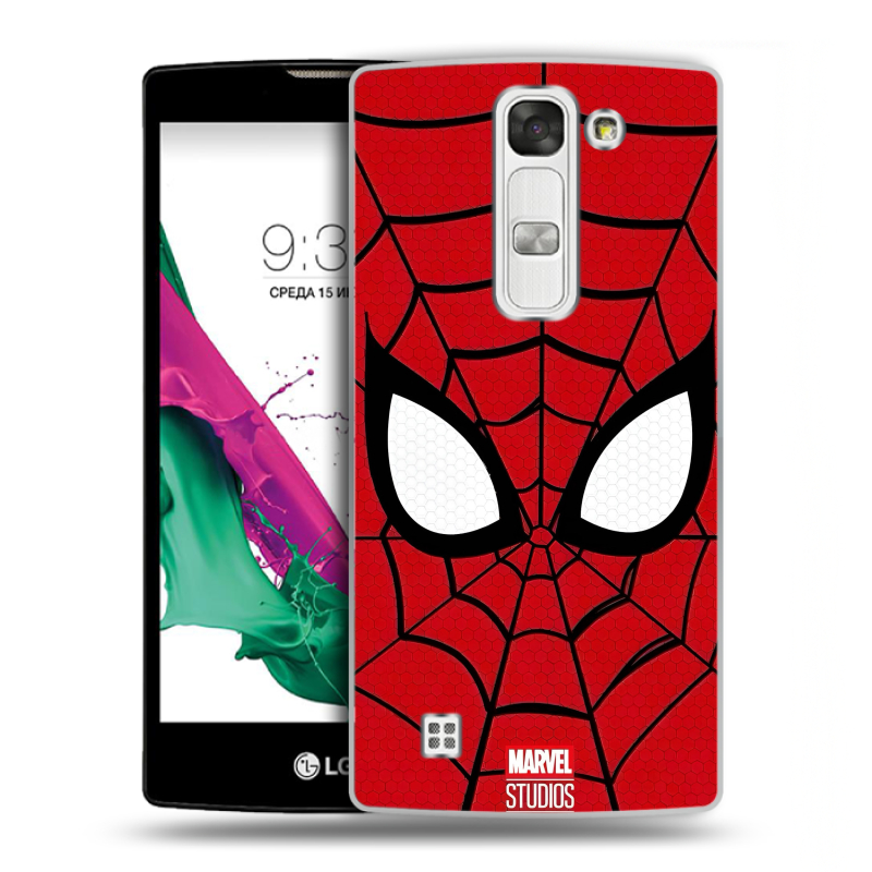 Силиконовый чехол на LG G4c с принтом человек паук spiderman Силиконовый чехол на LG G4c с принтом человек паук spiderman