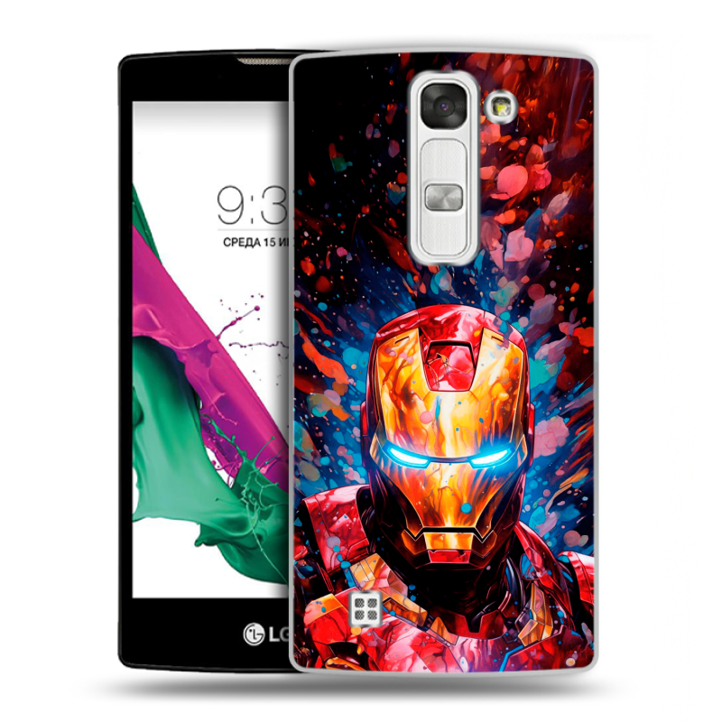 Силиконовый чехол на LG G4c с принтом Железный человек Ironman Силиконовый чехол на LG G4c с принтом Железный человек Ironman