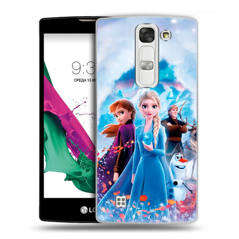 Силиконовый чехол на LG G4c с принтом Холодное сердце Frozen Силиконовый чехол на LG G4c с принтом Холодное сердце Frozen
