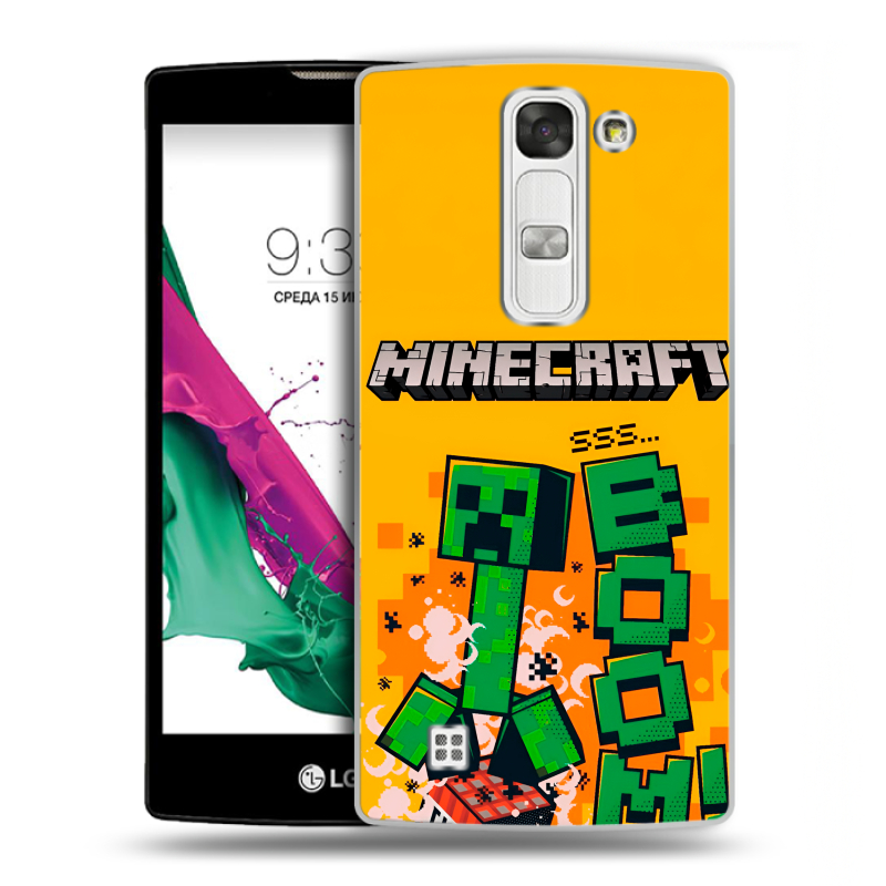 Силиконовый чехол на LG G4c с принтом Майнкрафт Minecraft Силиконовый чехол на LG G4c с принтом Майнкрафт Minecraft