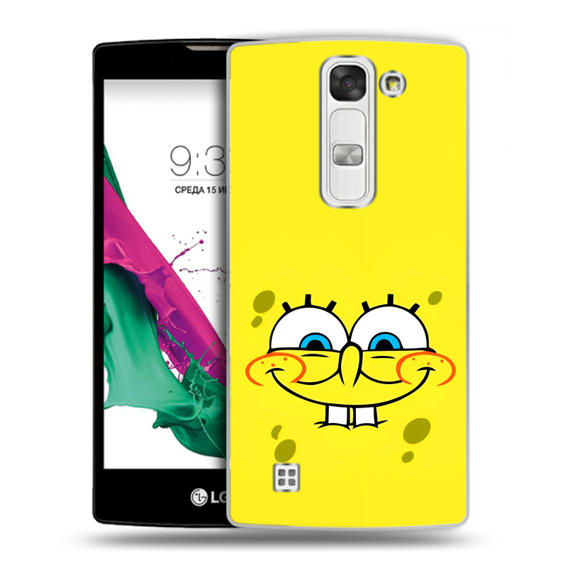 Силиконовый чехол на LG G4c с принтом спанчбоб спанч боб Силиконовый чехол на LG G4c с принтом спанчбоб спанч боб