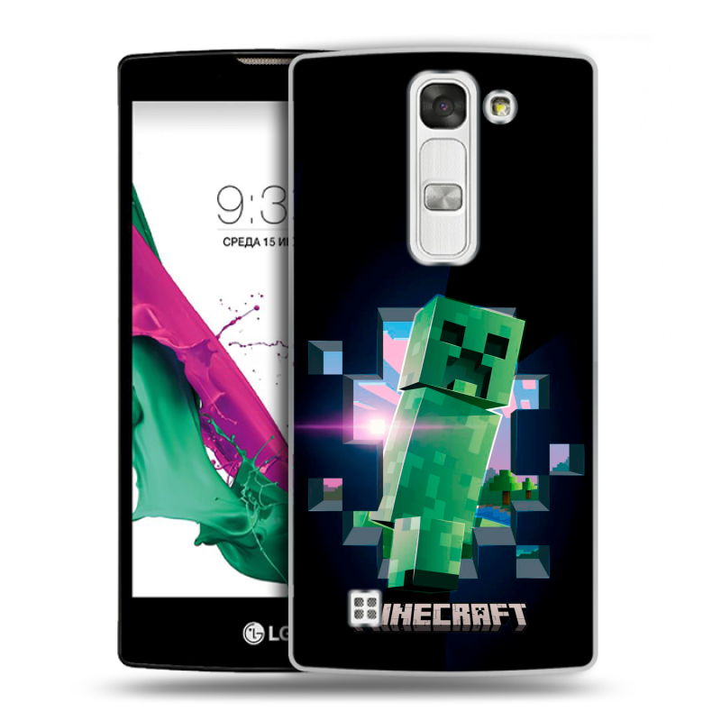 Силиконовый чехол на LG G4c с принтом Майнкрафт Minecraft Силиконовый чехол на LG G4c с принтом Майнкрафт Minecraft