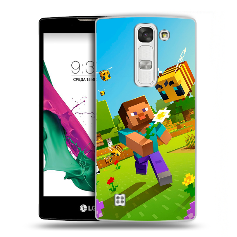 Силиконовый чехол на LG G4c с принтом Майнкрафт Minecraft Силиконовый чехол на LG G4c с принтом Майнкрафт Minecraft