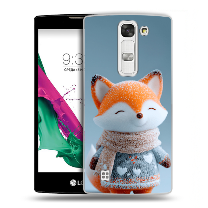 Силиконовый чехол на LG G4c с принтом Лиса Силиконовый чехол на LG G4c с принтом Лиса