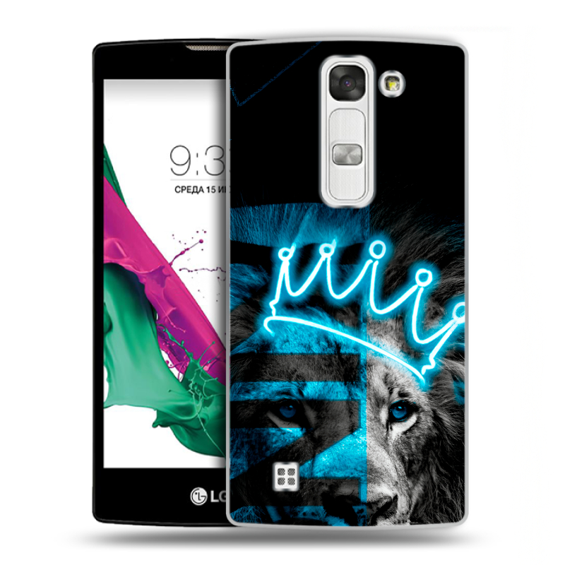 Силиконовый чехол на LG G4c с принтом Король лев Силиконовый чехол на LG G4c с принтом Король лев