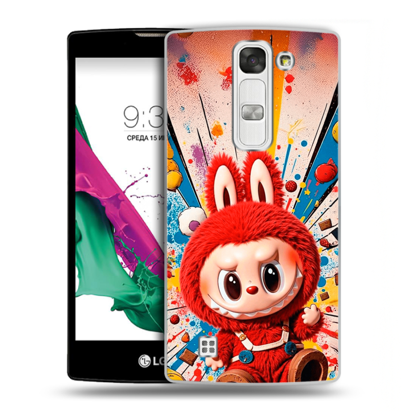 Силиконовый чехол на LG G4c с принтом Labubu Лабубу Силиконовый чехол на LG G4c с принтом Labubu Лабубу