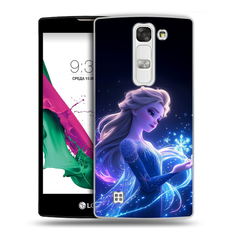 Силиконовый чехол на LG G4c с принтом Холодное сердце Frozen Силиконовый чехол на LG G4c с принтом Холодное сердце Frozen