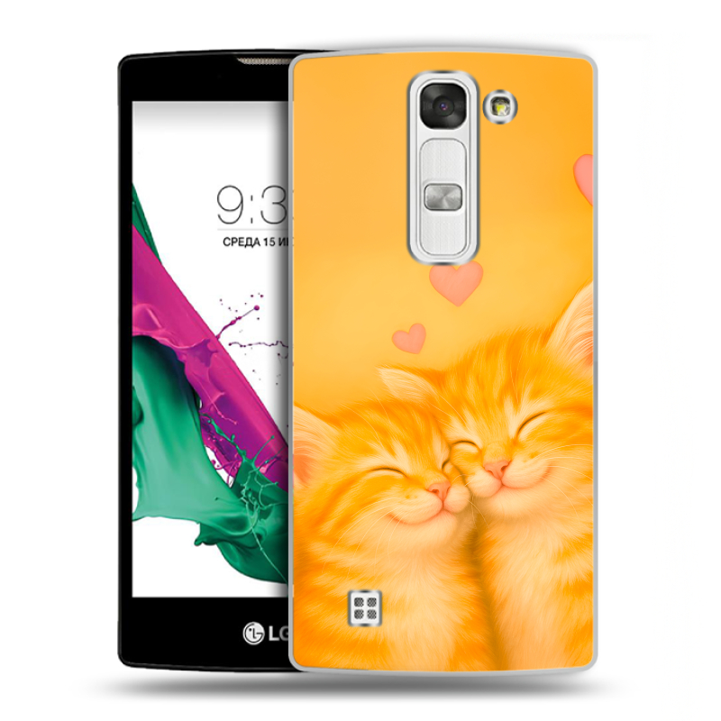 Силиконовый чехол на LG G4c с принтом Милые котята Силиконовый чехол на LG G4c с принтом Милые котята