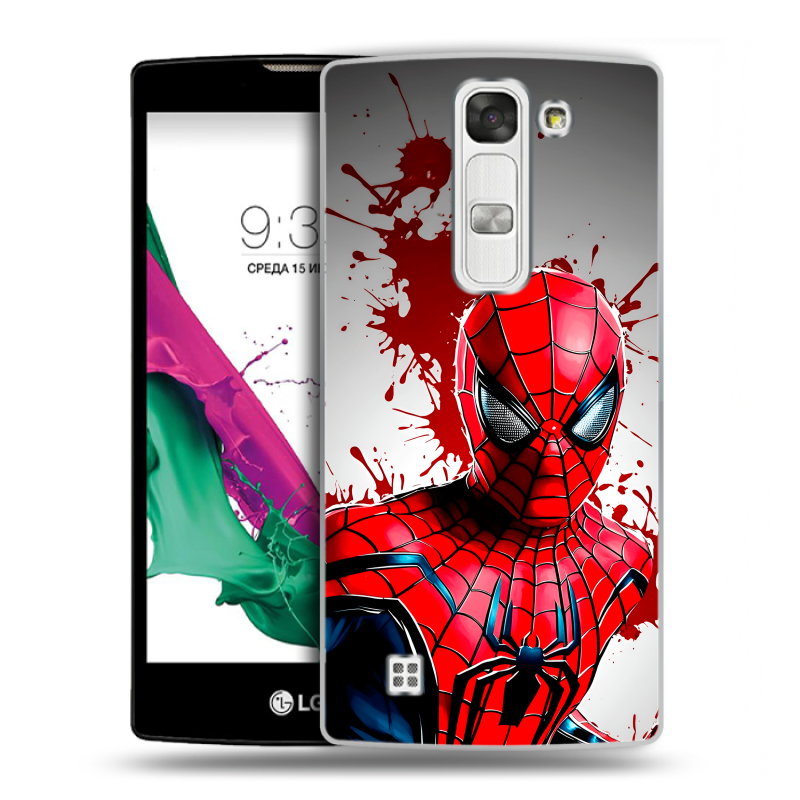 Силиконовый чехол на LG G4c с принтом Spiderman Человек паук Силиконовый чехол на LG G4c с принтом Spiderman Человек паук