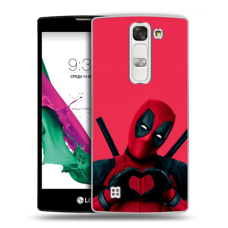 Силиконовый чехол на LG G4c с принтом Дедпул Deadpool Силиконовый чехол на LG G4c с принтом Дедпул Deadpool