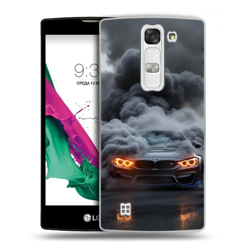 Силиконовый чехол на LG G4c с принтом BMW БМВ Силиконовый чехол на LG G4c с принтом BMW БМВ