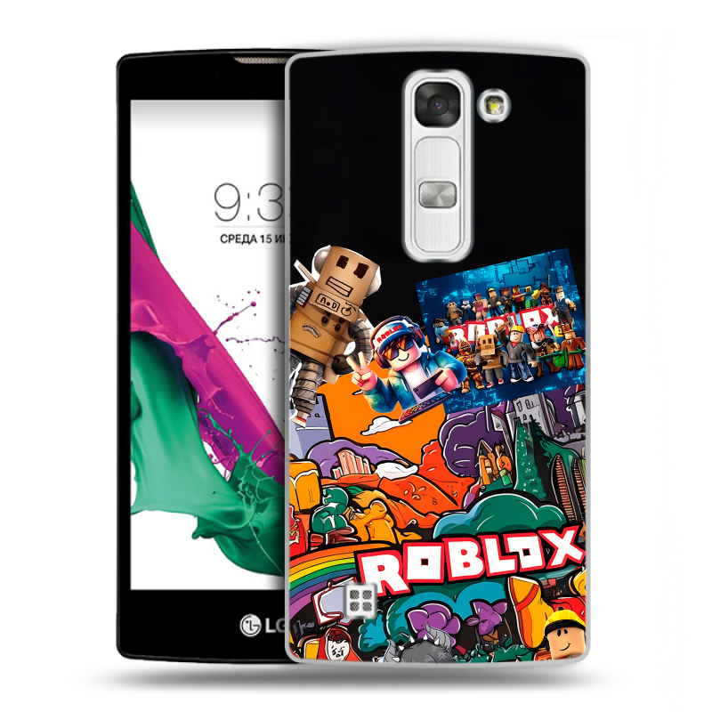 Силиконовый чехол на LG G4c с принтом Roblox Роблокс Силиконовый чехол на LG G4c с принтом Roblox Роблокс