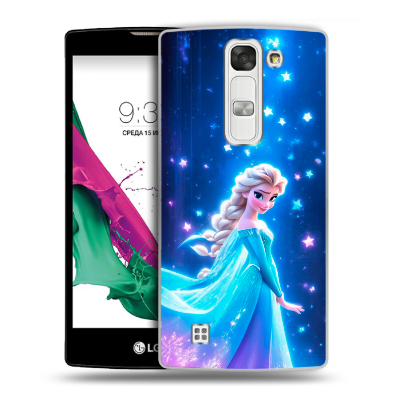 Силиконовый чехол на LG G4c с принтом Холодное сердце Frozen Силиконовый чехол на LG G4c с принтом Холодное сердце Frozen