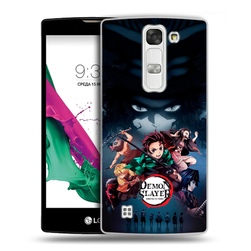 Силиконовый чехол на LG G4c с принтом Demon Slayer Клинок рассекающий демонов Силиконовый чехол на LG G4c с принтом Demon Slayer Клинок рассекающий демонов