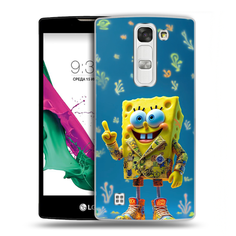 Силиконовый чехол на LG G4c с принтом Спанч боб Спанчбоб Силиконовый чехол на LG G4c с принтом Спанч боб Спанчбоб