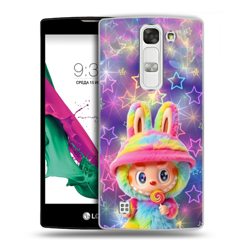 Силиконовый чехол на LG G4c с принтом Labubu Лабубу Силиконовый чехол на LG G4c с принтом Labubu Лабубу