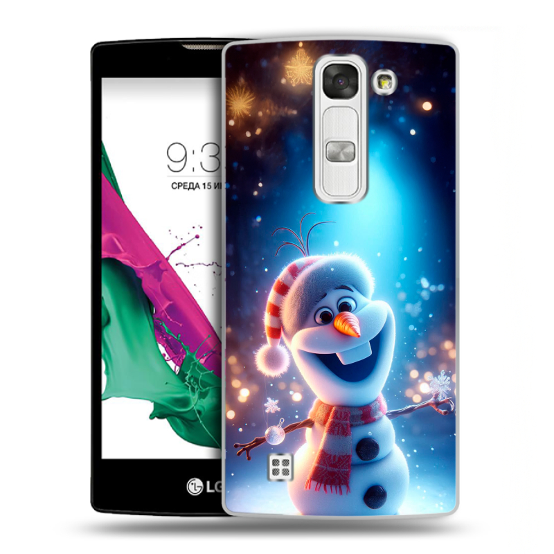 Силиконовый чехол на LG G4c с принтом Новый год Силиконовый чехол на LG G4c с принтом Новый год