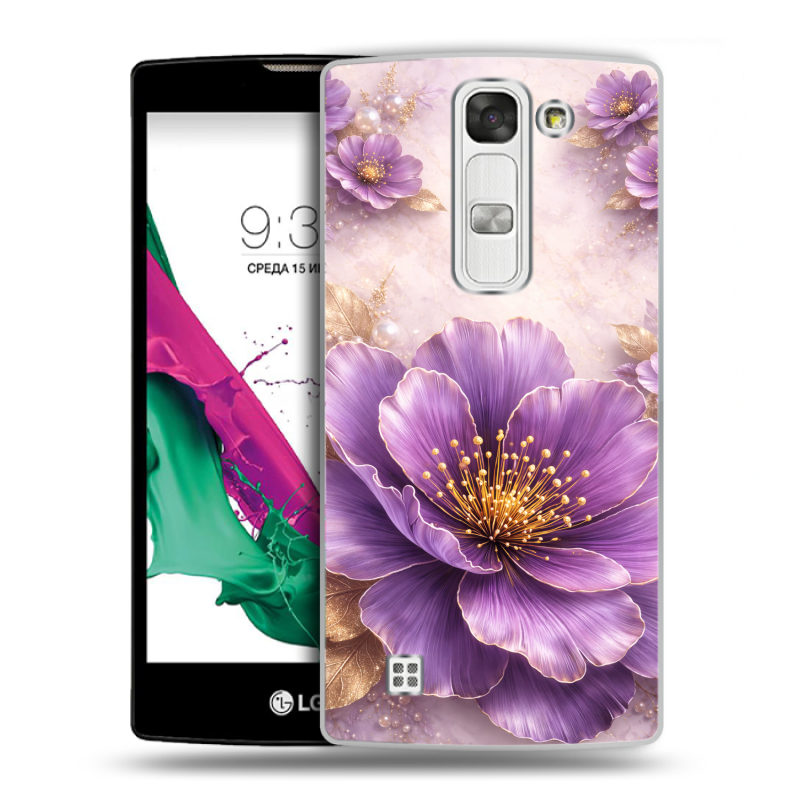 Силиконовый чехол на LG G4c с принтом женский Силиконовый чехол на LG G4c с принтом женский