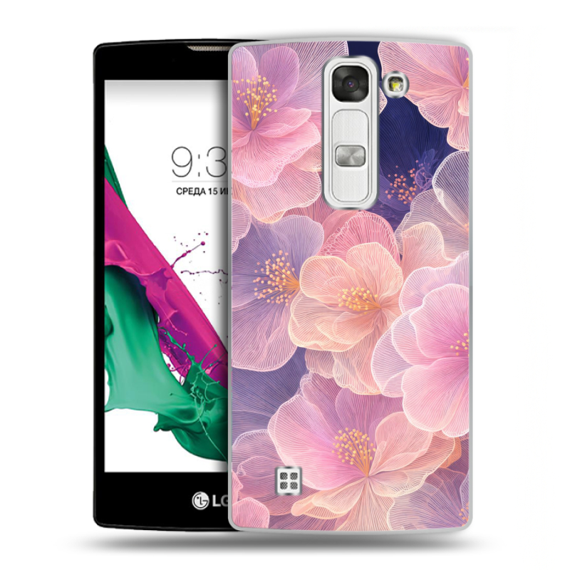 Силиконовый чехол на LG G4c с принтом женский Силиконовый чехол на LG G4c с принтом женский