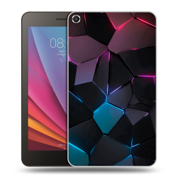 Силиконовый чехол на планшета Huawei MediaPad T1 7.0 с принтом Геометрия неона Силиконовый чехол на планшета Huawei MediaPad T1 7.0 с принтом Геометрия неона