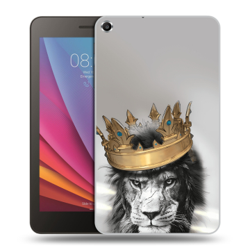 Силиконовый чехол на планшета Huawei MediaPad T1 7.0 с принтом Лев с короной Силиконовый чехол на планшета Huawei MediaPad T1 7.0 с принтом Лев с короной