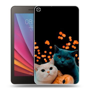 Силиконовый чехол на планшета Huawei MediaPad T1 7.0 с принтом Кошки Силиконовый чехол на планшета Huawei MediaPad T1 7.0 с принтом Кошки