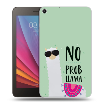Силиконовый чехол на планшета Huawei MediaPad T1 7.0 с принтом Лама Силиконовый чехол на планшета Huawei MediaPad T1 7.0 с принтом Лама
