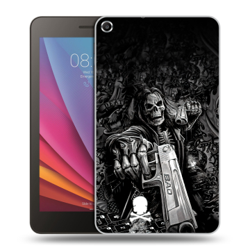Силиконовый чехол на планшета Huawei MediaPad T1 7.0 с принтом Скелет Силиконовый чехол на планшета Huawei MediaPad T1 7.0 с принтом Скелет