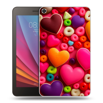 Силиконовый чехол на планшета Huawei MediaPad T1 7.0 с принтом Сердечки Силиконовый чехол на планшета Huawei MediaPad T1 7.0 с принтом Сердечки