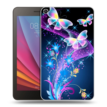 Силиконовый чехол на Huawei MediaPad T1 7.0 с принтом Бабочки